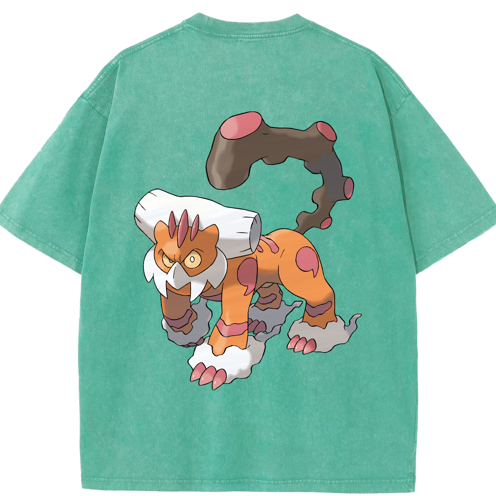 （画像用） ポケットモンスター Pokémon 綿100% ヴィンテージ風 半袖Tシャツ（背面プリント）
